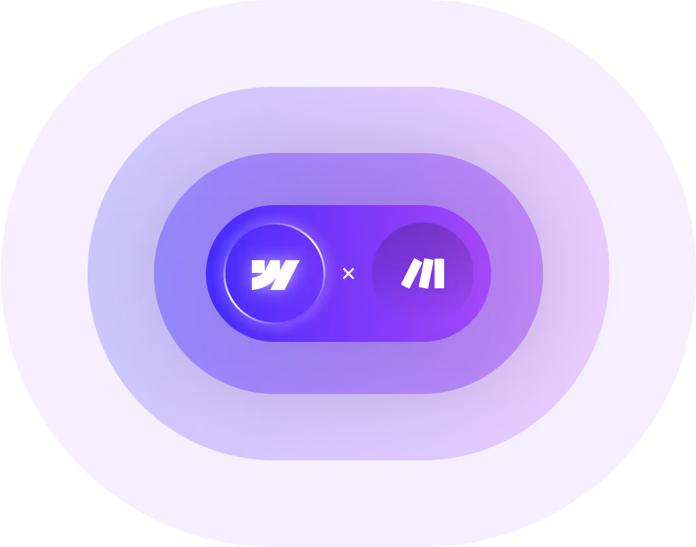 Logos de Webflow y Make