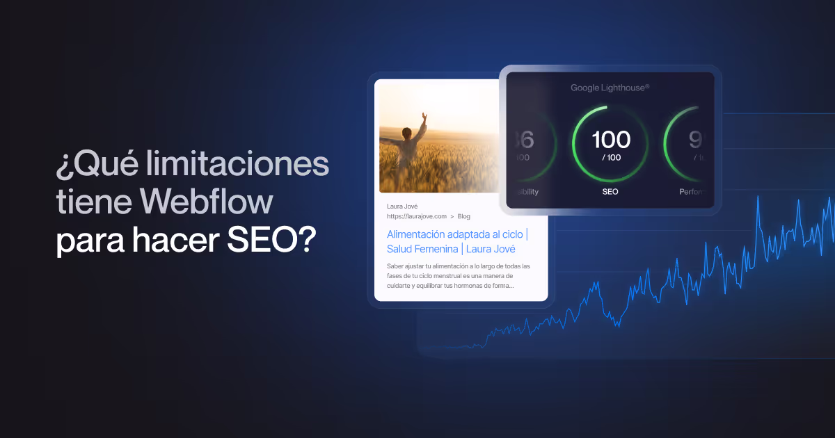 What are Webflow's limitations for SEO?